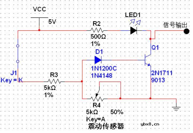 振动传感器应用电路_四款压电陶瓷振动传感器报警电路