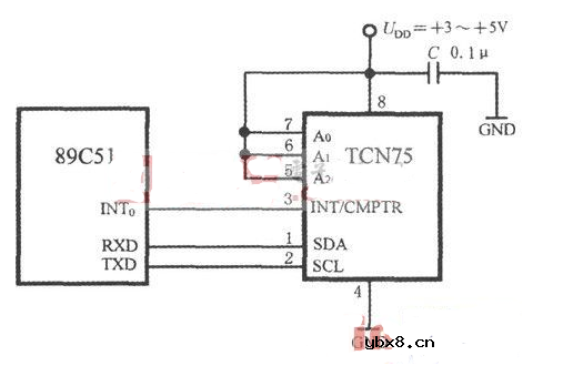 三线水温传感器原理图