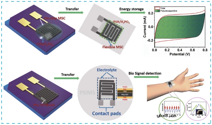 面向人体运动感知的微应变传感-微电容集成MEMS