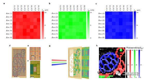 高灵敏度二维材料图像传感器的内在机理阐述