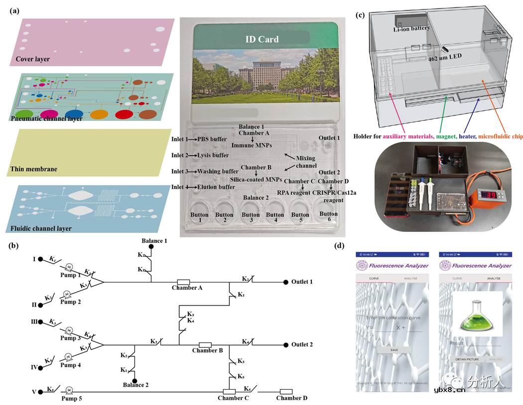 一种基于手指驱动集成式微流控生物传感器用于大肠杆菌检测
