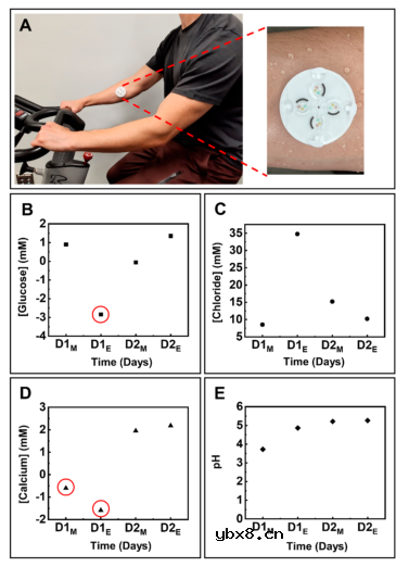 一种用于汗液多靶标按需检测的可穿戴微流控平台