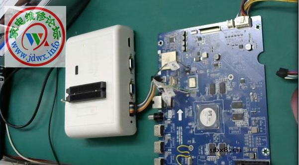 RT809H编程器教程：长虹液晶电视ZLS69HI飞线读写升级方法（MSD6A938高安加密） ...