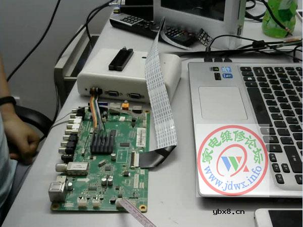 RT809H编程器教程：长虹ZLM41GIJ1机芯(MT5505)开机卡logo，升级后不定时故障还原的处  ...