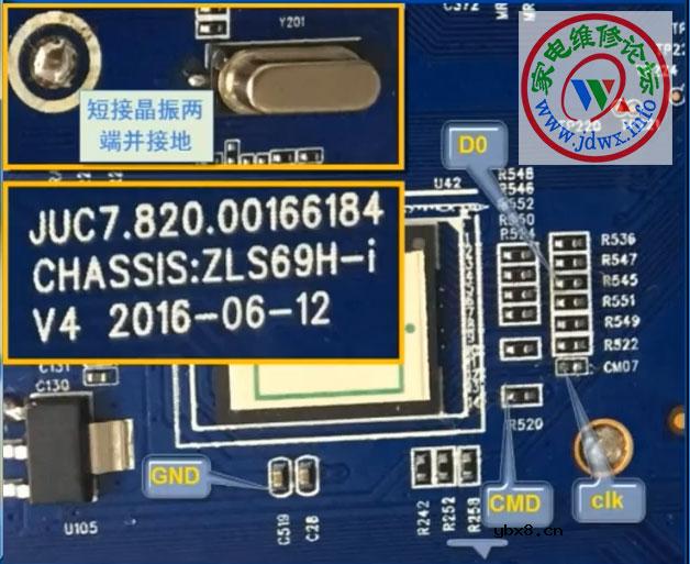 RT809H编程器教程：长虹液晶电视ZLS69HI飞线读写升级方法（MSD6A938高安加密） ...