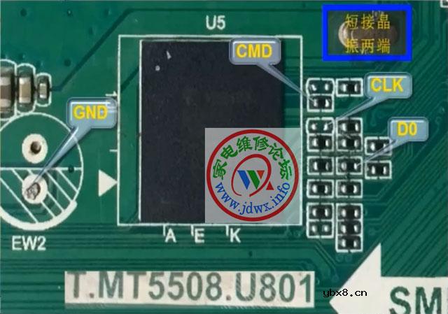 RT809H编程器教程：T.MT5508.U801飞线备份-擦除-写入