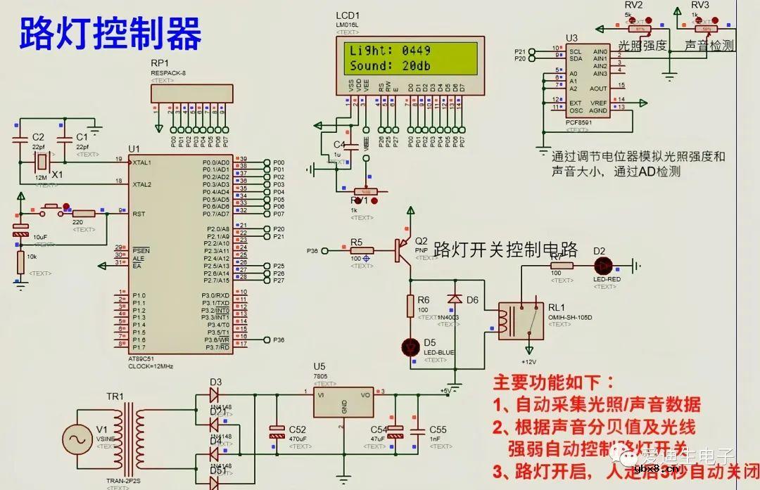 51单片机路灯控制器的设计方案