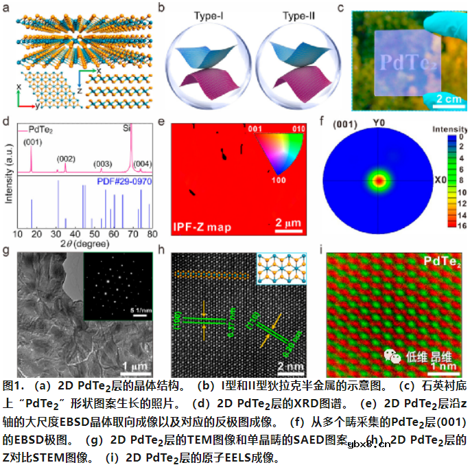 芯片集成的低温生长2D PdTe2狄拉克半金属实现非制冷中红外传感