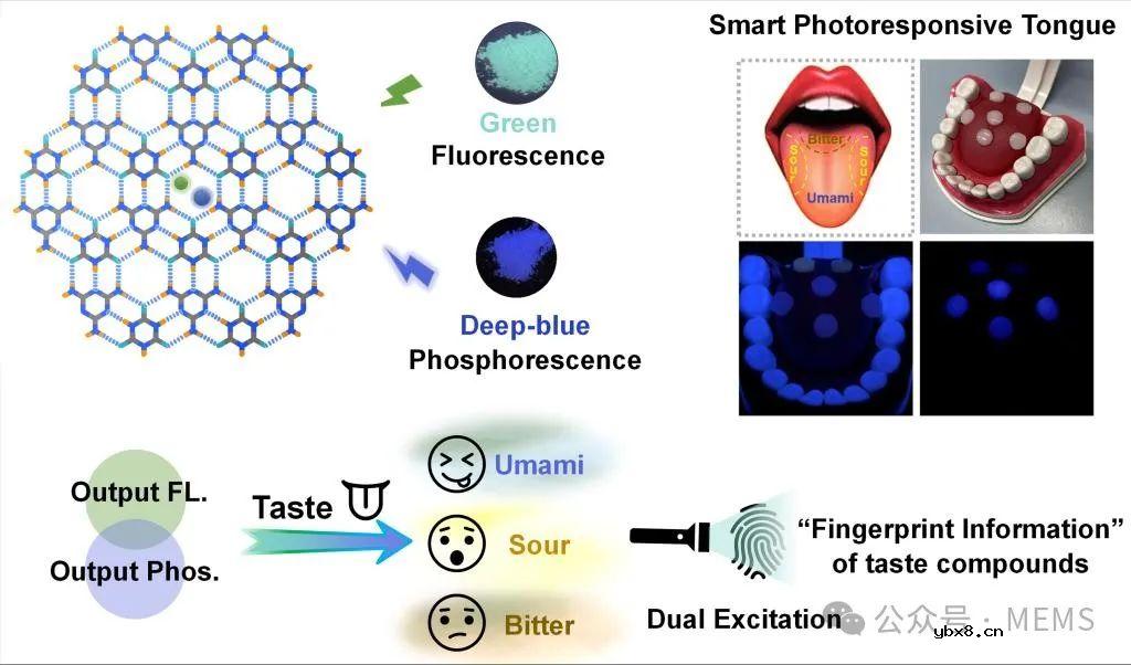 一种具有多模式光响应的智能味觉传感器
