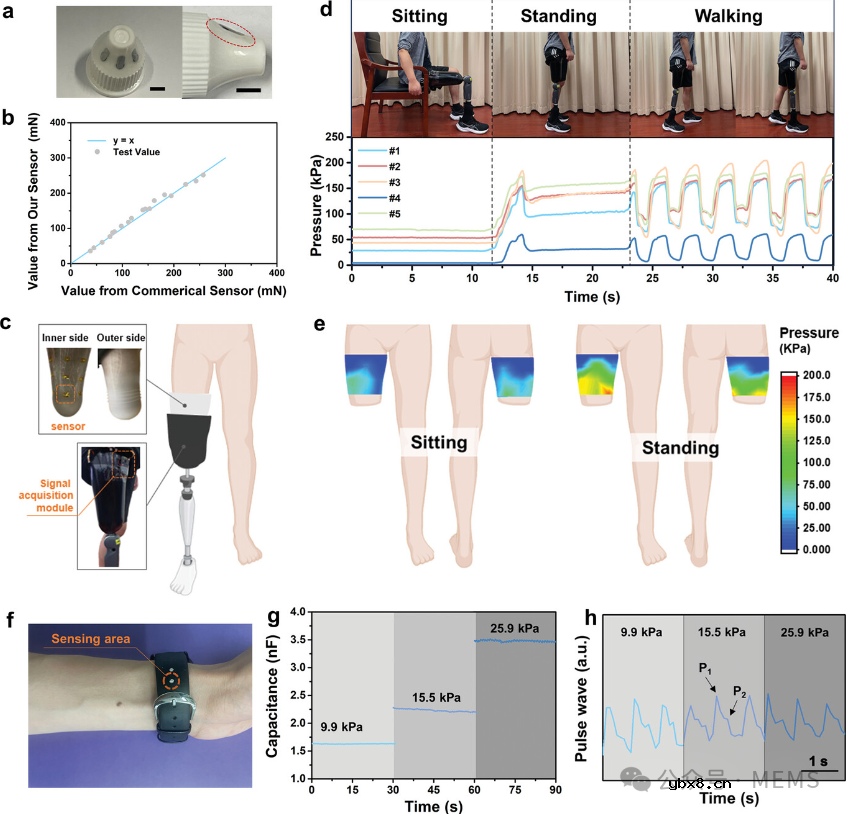 用于柔性压力传感器的基于肖特基效应的高单位面积电容界面研究