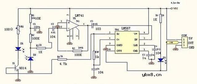 红外传感器的结构 红外传感器避障电路图分享