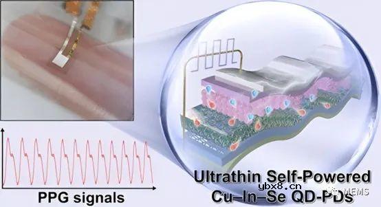 可用于可穿戴健康监测的自供电环保型量子点光电传感器