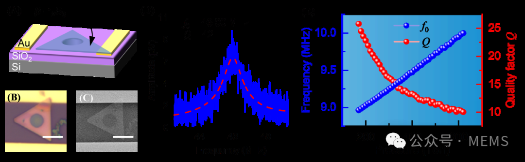 基于非层状二维材料β-In2S3的超高频谐振式气压传感器