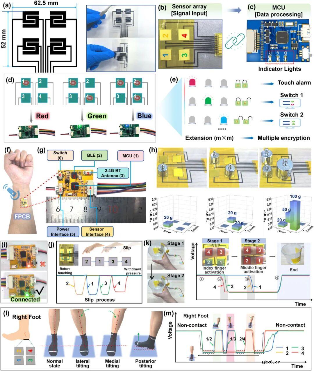 吉林大学，辽宁材料实验室：具有交叉梯度结构的仿生柔性压阻传感器，可实现高性能触觉感应