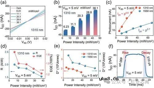 一种利用垂直异质结实现高性能且偏振敏感的成像传感器