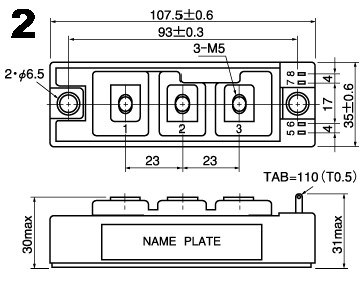 可控硅、达灵顿、IGBT、MOSFET等大功率模块外形图