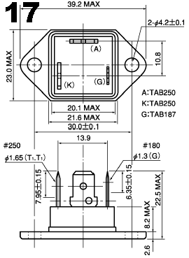 可控硅、达灵顿、IGBT、MOSFET等大功率模块外形图