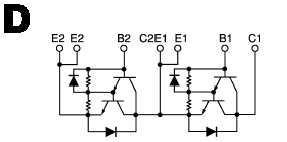 可控硅、达灵顿、IGBT、MOSFET等大功率模块外形图