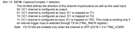 总结一下定时器的几种输出比较模式