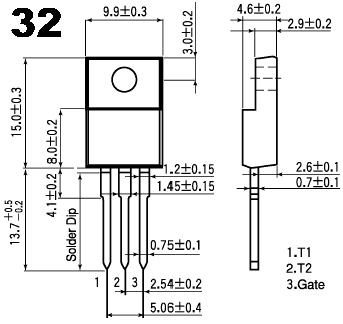 可控硅、达灵顿、IGBT、MOSFET等大功率模块外形图