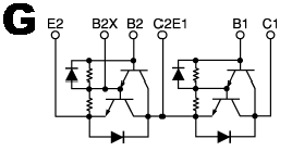 可控硅、达灵顿、IGBT、MOSFET等大功率模块外形图