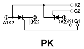 可控硅、达灵顿、IGBT、MOSFET等大功率模块外形图