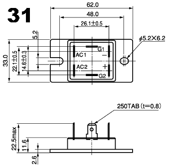 可控硅、达灵顿、IGBT、MOSFET等大功率模块外形图