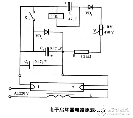 启辉器的工作原理图解 启辉器的工作原理图解