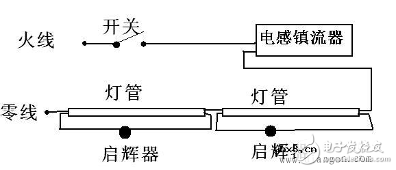 一拖二镇流器接线图解