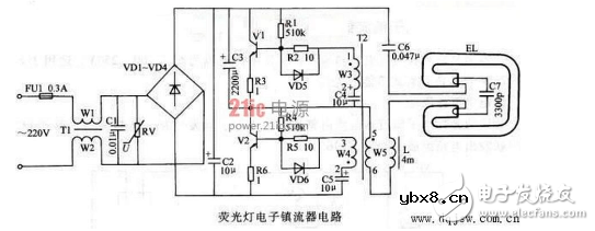 九款最简单的电子镇流器电路图原理图分析