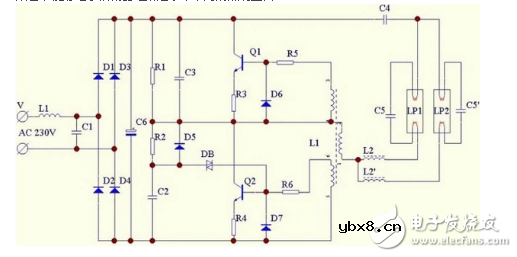 九款最简单的电子镇流器电路图原理图分析