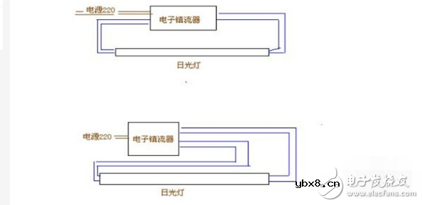 电子镇流器接线图