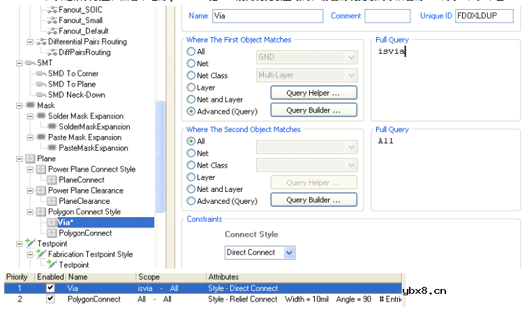 pcb过孔规则在哪里修改_pcb过孔规则设置