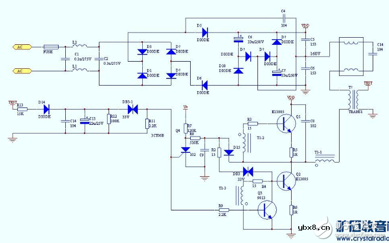 雷士电子镇流器电路图分析 雷士电子镇流器电路图分析