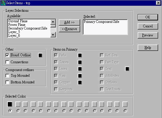 PADS（PowerPCB）Gerber File 输出说明