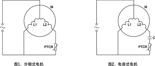电机启动PTC热敏电阻应用原理
