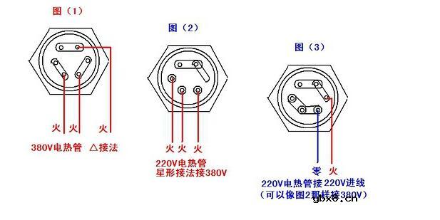 220v电热管怎么连接_220v电热管接线图