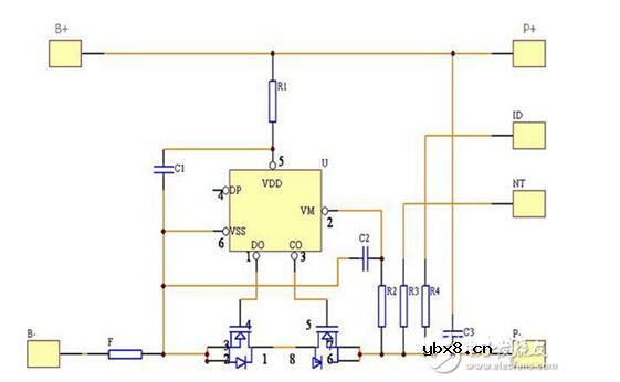 36v锂电池保护板接线