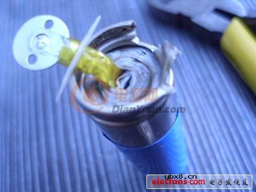 圆柱形锂离子电池拆解(多图) 圆柱形锂离子电池拆解(多图)