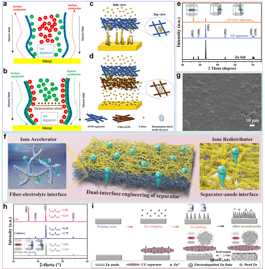 优选(002)晶面的锌负极对实现平面无枝晶锌沉积的重要性