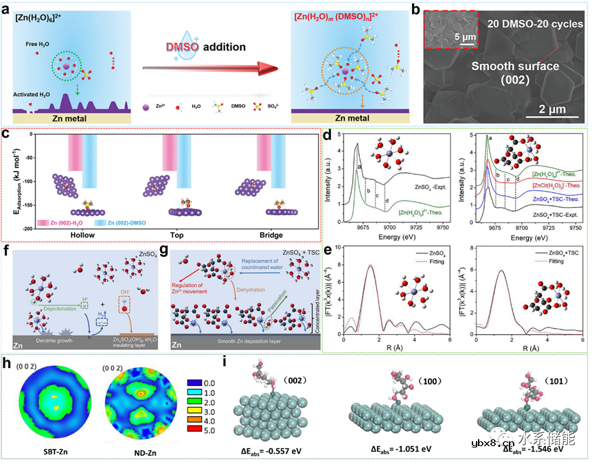 优选(002)晶面的锌负极对实现平面无枝晶锌沉积的重要性
