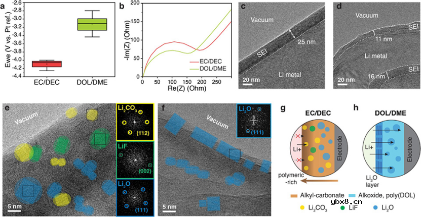 液相和低温透射电镜研究早期锂电镀机制 液相和低温透射电镜研究早期锂电镀机制