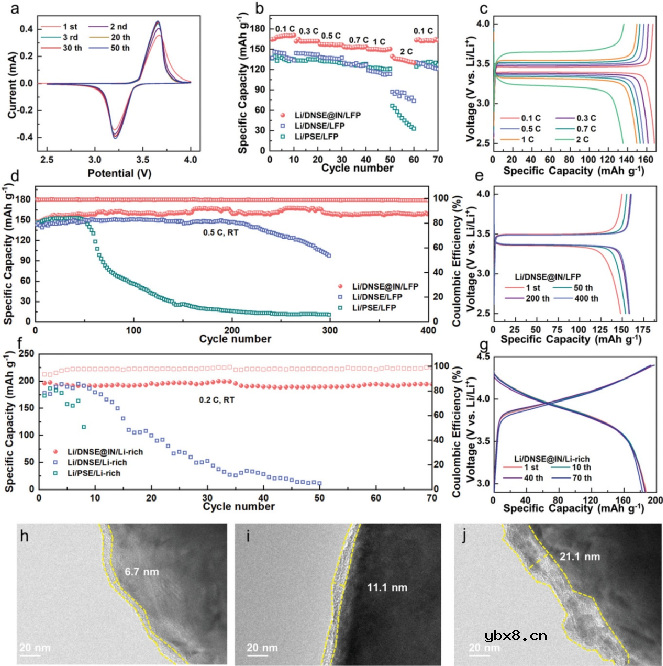 双聚合物复合无机物电解质用于富Li金属电池 双聚合物复合无机物电解质用于富Li金属电池