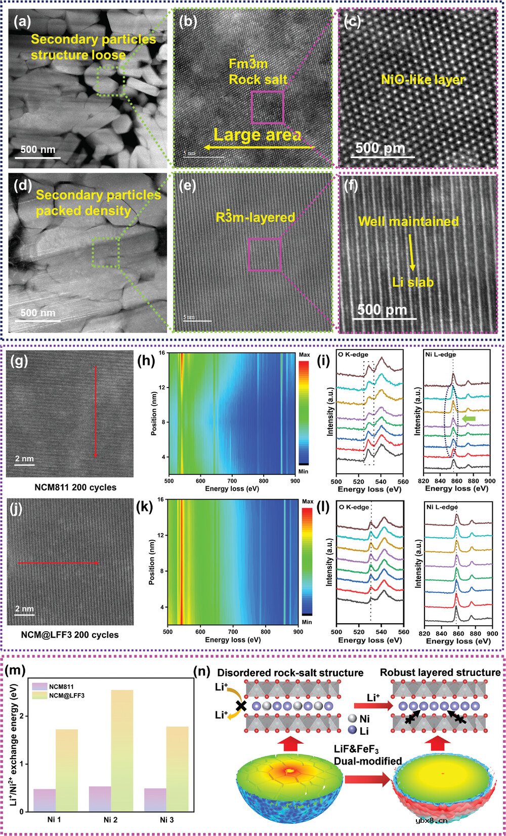 热力学稳定的双改性LiF和FeF3层赋予高镍阴极卓越的可循环性