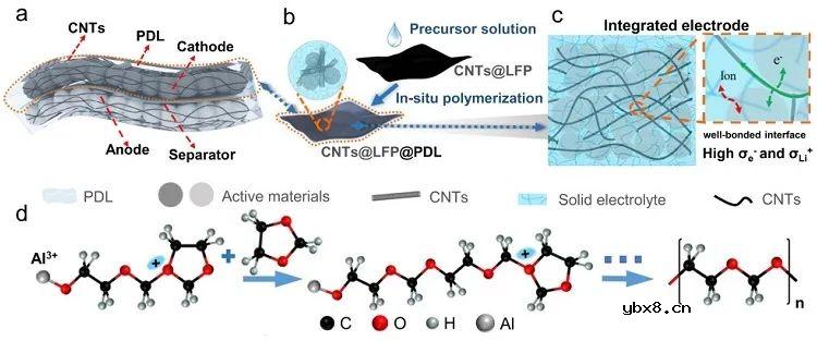 原位聚合直接集成固态锂电池介绍