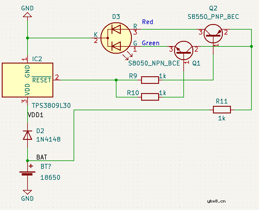 单节锂电池低电量指示电路设计