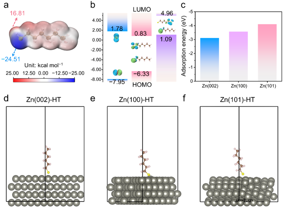 自组装硫醇分子层抑制枝晶和电极腐蚀助力稳定水系锌电池