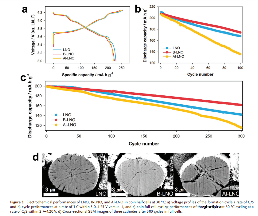 基于锂离子电池表面能的无钴高镍阴极微观结构工程洞察