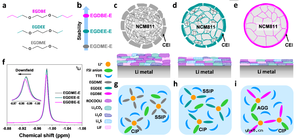 无F醚设计！稳定高温NCM811-Li电池界面