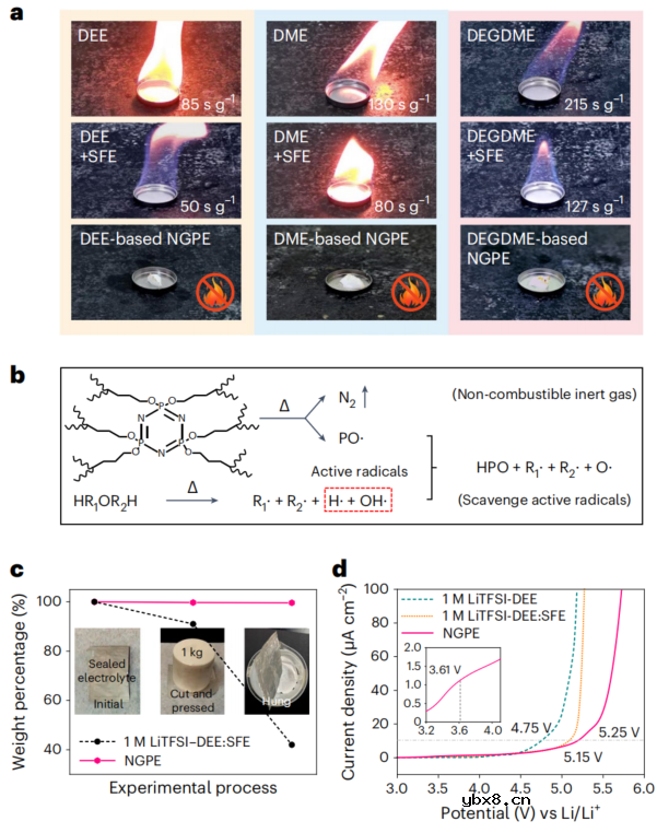 磷腈基凝胶电解质助力极端工况高安全锂金属电池